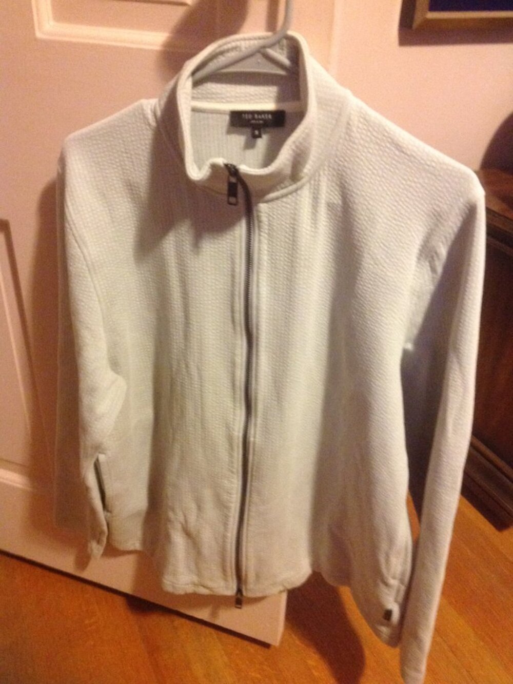 Ted Baker Men's X-Large (5) Gray Lightweight Bomber Jacket - Gently Worn
